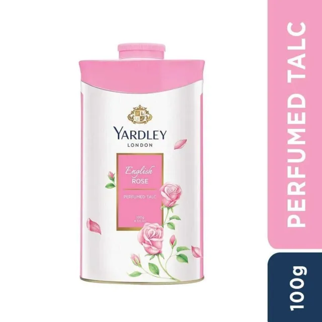 Yardley English Rose - Talco desodorizante perfumado en polvo, 100 g