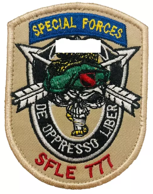Rare Green Beret U.S. Special Forces SFLE 777 vel©®⚙ Patch Afghanistan Made
