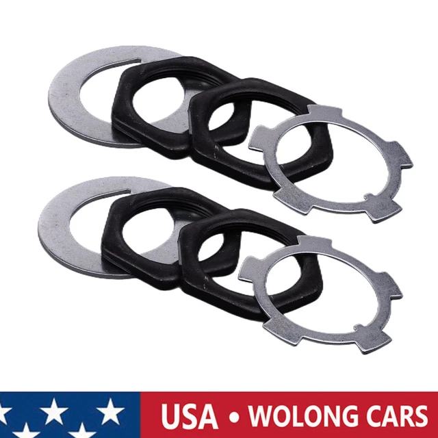 2X FRONT AXLE Hub Spindle Lock Nut for Toyota 19761998 Toyota Land