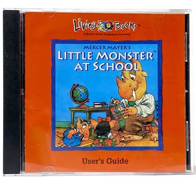 Little Monster at School Living Books 1990’s PC GAME CD ROM
