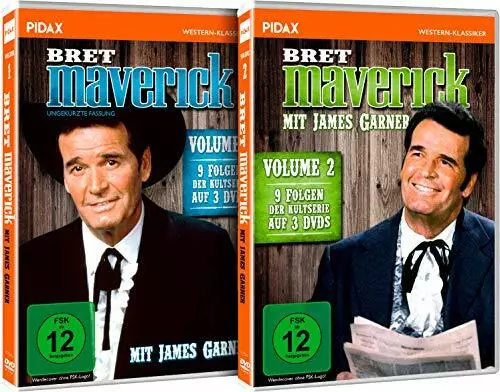 Bret Maverick - Vol. 1 + 2, Gesamtedition - 18 Folgen DVD James Garner