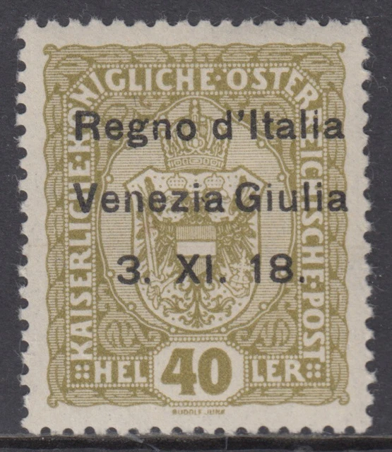 Italy - Venezia Giulia - Sass. 10 MH* cv 360$  signed SUPER CENTERED