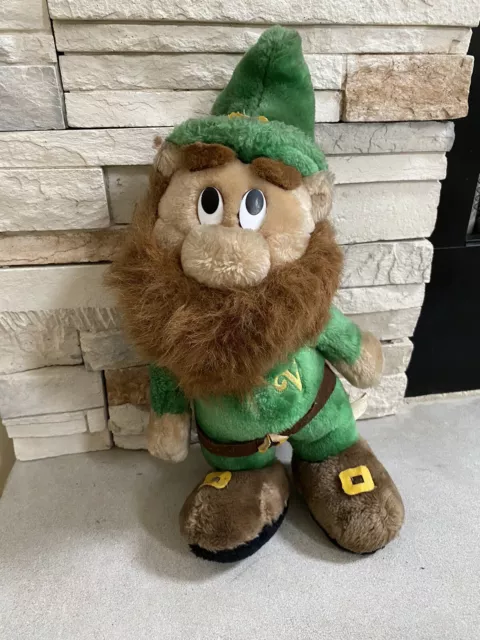 Vintage Vernor’s Ginger Ale Plush Gerome the Gnome Woody Soda Advertising 14"