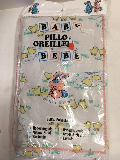 Vintage 1970’s new and sealed baby pillowcase