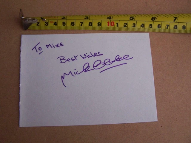 Mick Clarke   - Football  Autograph  (S MA14 ) please scroll down