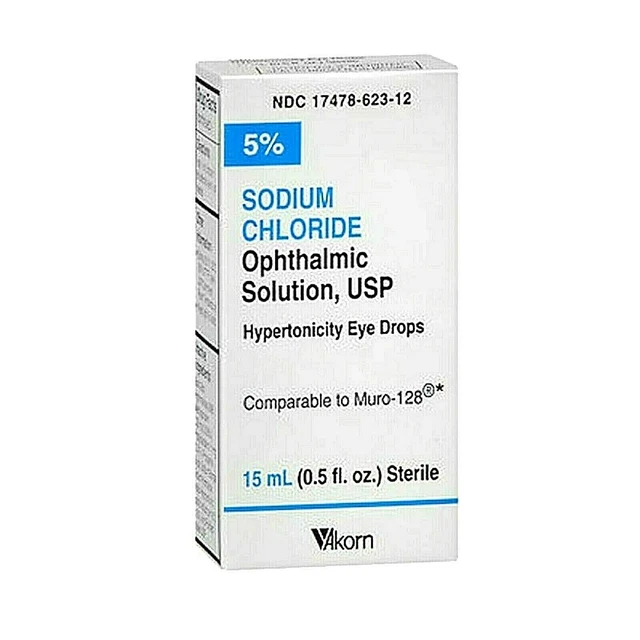 AKORN SODIUM CHLORIDE 5 Ophthalmic Solution Generic Muro 128 Eye Drops