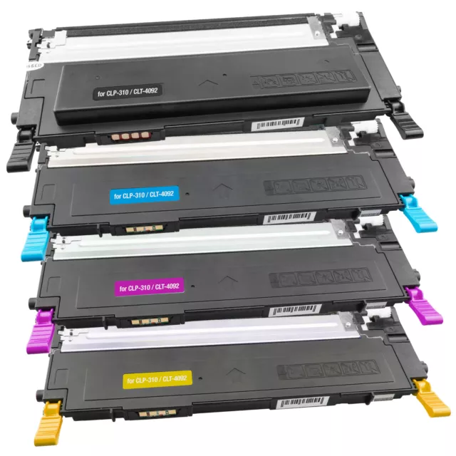 4 Toner XXL für Samsung CLT-4092S CLP-310 CLP-310 N CLP-315 CLP-315 N CLP-315 W 2