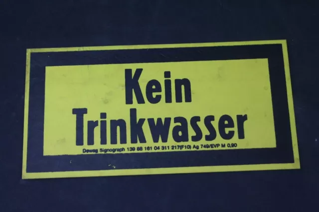Hinweisschild Schild Warnschild KEIN TRINKWASSER 210x105mm