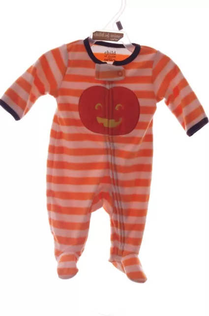 Carters Halloween Child ofMine Pumpkin Newborn PJs Pajamas footed Sleeper NB NEW