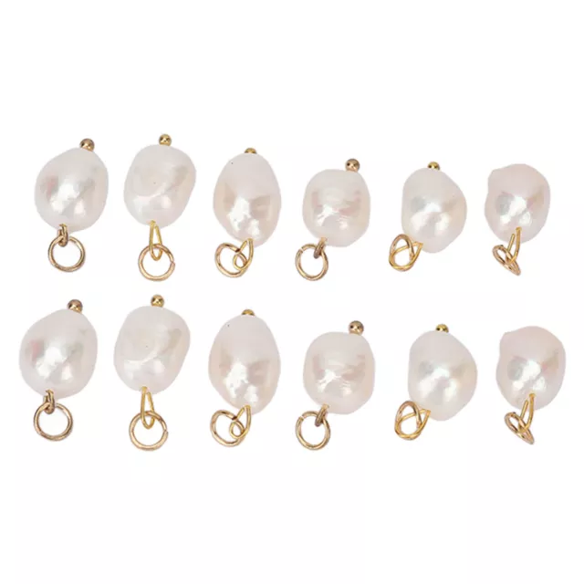 6PCS BAROQUE PEARL Pendant Freshwater Cultured Pearls For Earrings ...