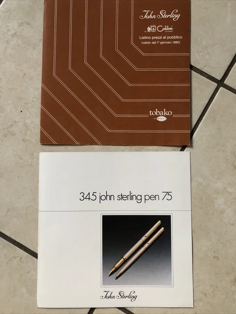 Catalogo Accendini e Penne John Sterling 1980