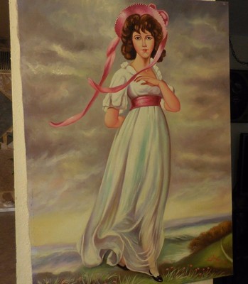 Painting on Canvas of "PINKIE" by Thomas Lawrence redone by Liell Napoli 60'