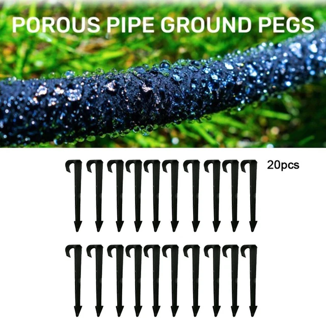 GBACHOOSE Lot 100 Piquets Ancrage Sol 15 Cm En U Vert – Acier Galvanisé, Pour Gazon Artificiel, Grille Pelouse, Clôture, Anti-Mauvaises Herbes