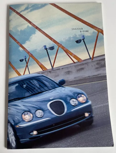 2001 Jaguar S-Type BIG Size Car Dealer Sales Brochure Paint Chips