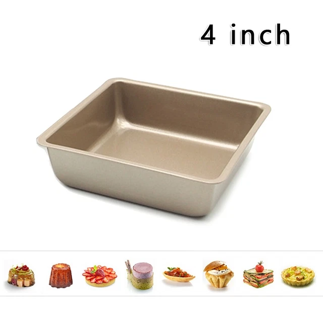 Sartén para pasteles de cocina mini molde antiadherente para pizza cuadrada pan para hornear