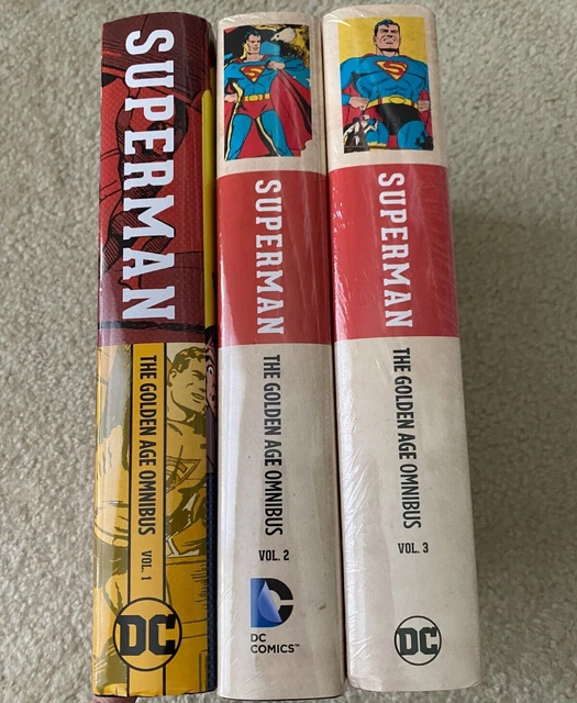 Superman The Golden Age Omnibus Volume 1-2-3 DC Comics HC Hardcover LOT SET 3