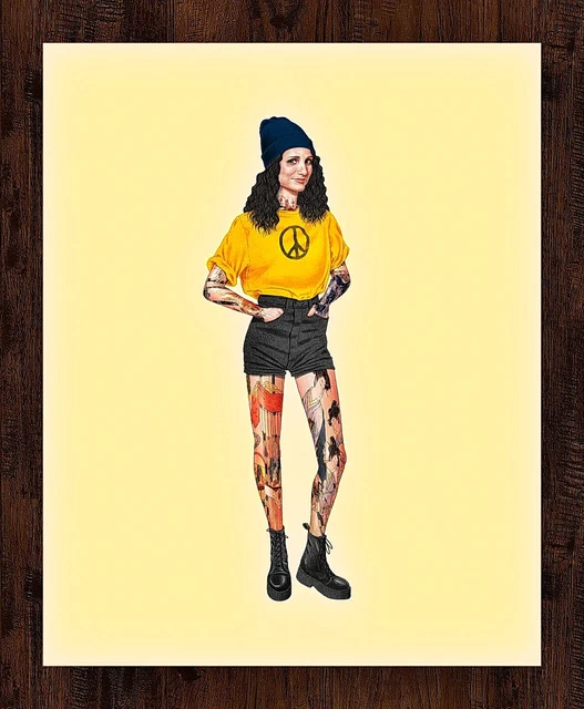 Seinfeld Street Style Elaine Limited Poster Archival Print Art  11x14