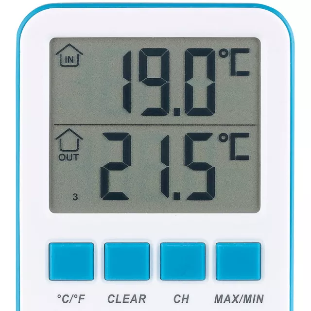 infactory Digitales Teich- und Poolthermometer mit LCD-Funk-Empfänger, IPX8 3