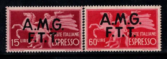 Trieste A 1947-48 Sass. 1, 4 MH 100% express Democratic Series