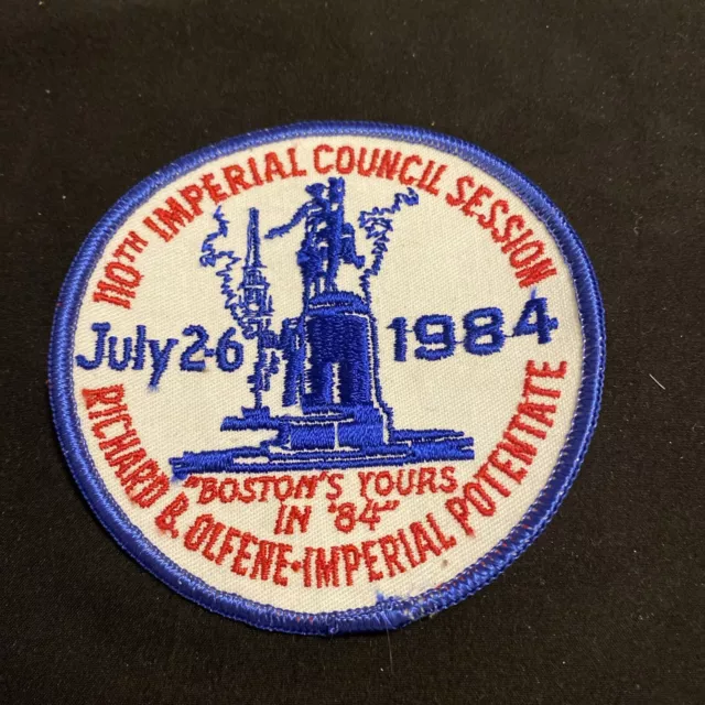 1984 Large Shriners Council Session Patch!!!