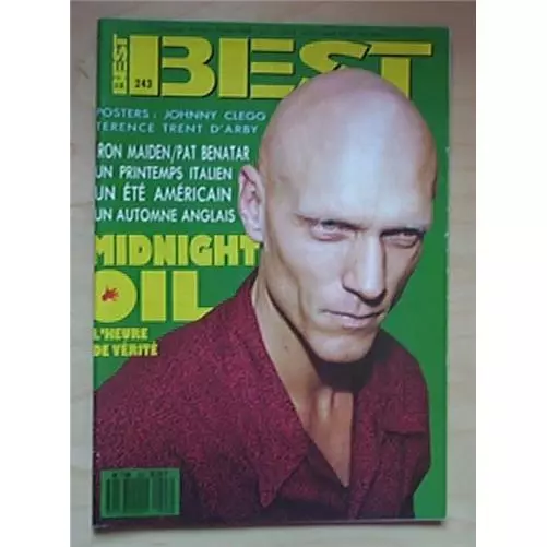 Midnight Oil Best Magazine Oct 1988 - Great Colour Cover French