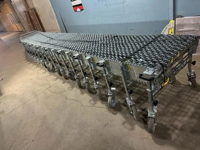 "NESTAFLEX 376, FMH, HEAVY DUTY STEEL Skatewheel Conveyor 34" Wide 260"- 576"L