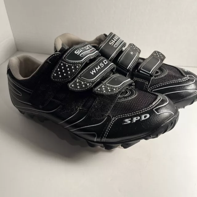 Shimano SH-WM50 Womens 8.5 EU 41 Mountain Bike Cycling Shoes SPD Cleats Black