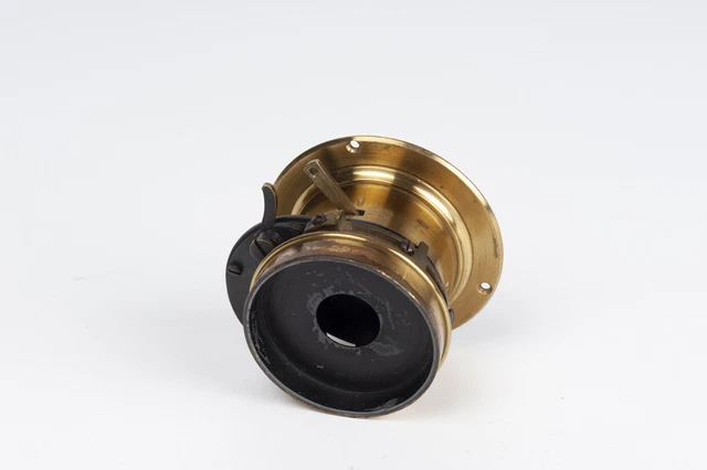 Objectif Photo Ancien Berthiot N°4 Laiton 320mm F/7,8 – Superbe Pièce Pour Collectionneur