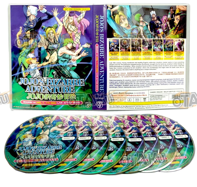 JOJO'S BIZARRE ADVENTURE : STONE OCEAN - ANIME TV SERIES DVD (1-12 EPS) ENG  DUB