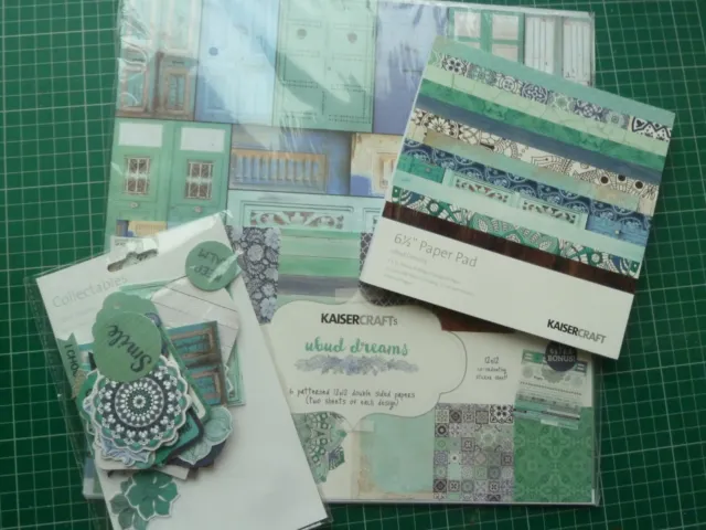 Kaisercraft Ubud Dreams - 12 X 12 Cardstock, 6 X 6 Paper Pad And Collectables,