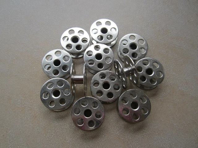 12 Large Bobbins For Juki Lu 563 1508 1510 1560 Singer 211G 211U #B-9117-563-000