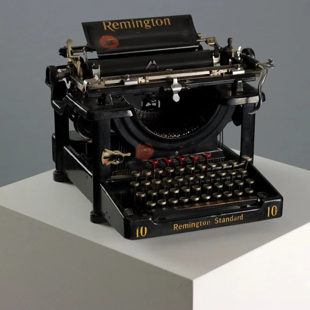 MACHINE À ÉCRIRE Remington Standard 10 Ancienne Fer XXe Siècle ...