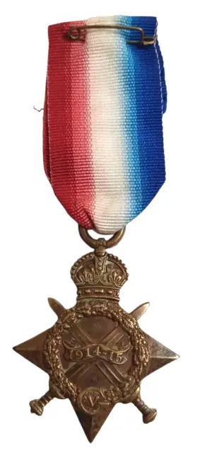 WWI British 1914-15 Star Medal & Ribbon Named Pioneer T Thompson Royal Engineers