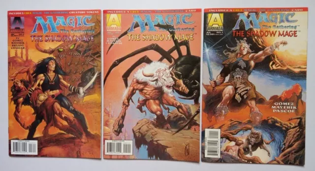 Magic the Gathering, The Shadow Mage #1, #2 #3, VFN, Jeff Gomez, Acclaim Comics.