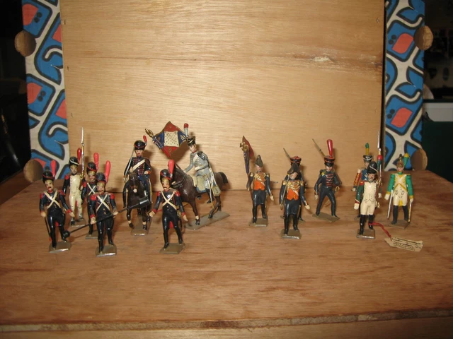 14 SOLDATS DE plomb CBG Mignot figurines Napoléon empire marin