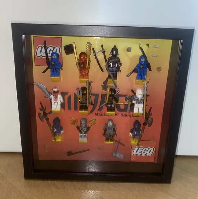 LEGO TECA DISPLAY Case Diorama 12 Minifigure Originali Ninjago Jay Kai