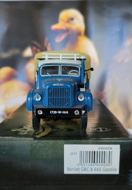 OPO 10 Camion Pompier 1:43 – Berliet GBC Citerne Gazelle, Collection Métal, Blister Transport (sans Boîte)