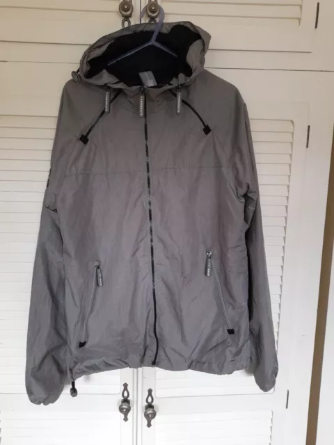 Superdry Wincagoule  Jacket Grey Mens  Size S Worn Once Only Excellent Condition