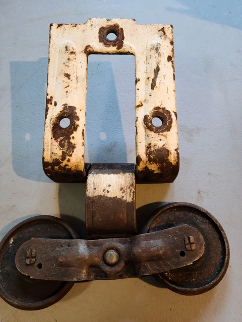 Antique Vintage Barn Door Roĺlers Architectural Salvage,  Not Matching 2