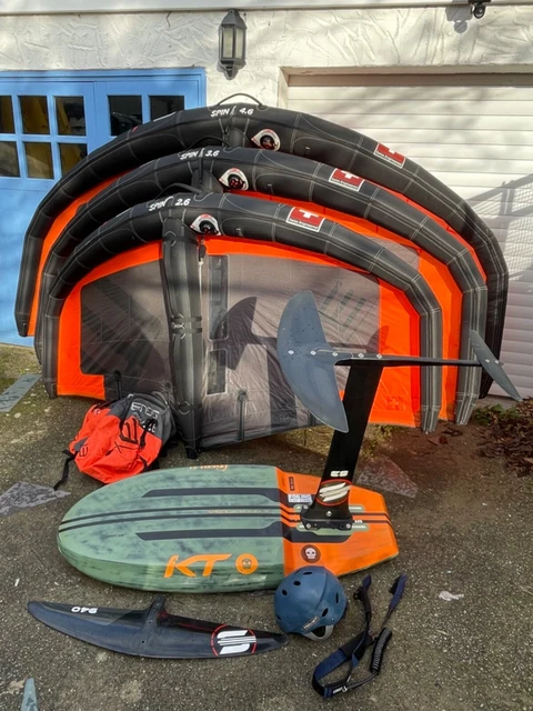 Wing foil package KT Ginxu, Ensis wings, Sabfoil, board leash, helmet rrp £4000 Wing foil package KT Ginxu, Ensis wings, Sabfoil, board leash, helmet rrp £4000