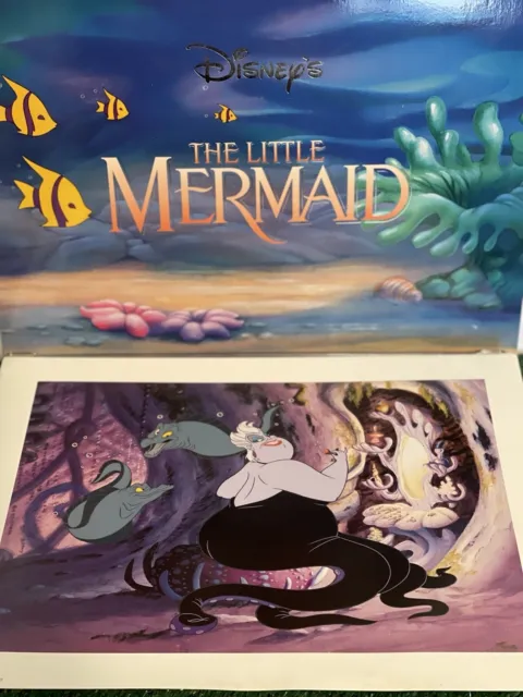 Vintage Disney’s The Little Mermaid Exclusive Rare Lithograph Movie New