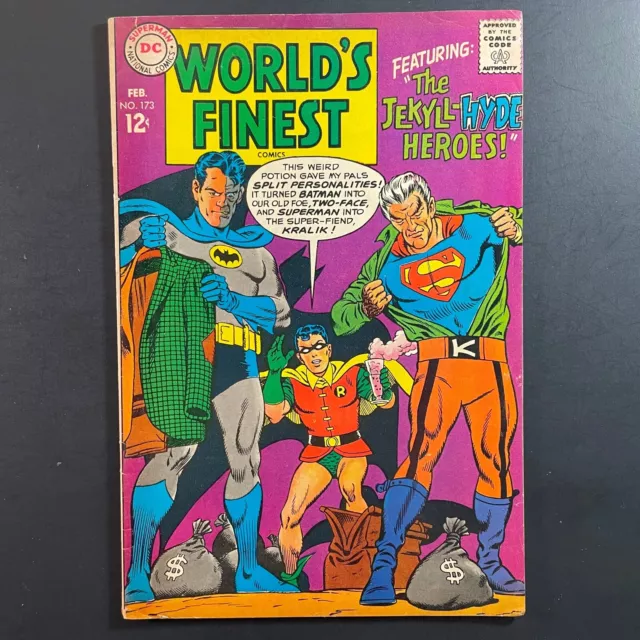 World's Finest 173 KEY 1st Silver Age Two-Face DC 1968 Batman Superman comic