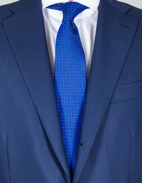 Kiton Cravate en Bleu Avec Bleu Motif / RegEUR240