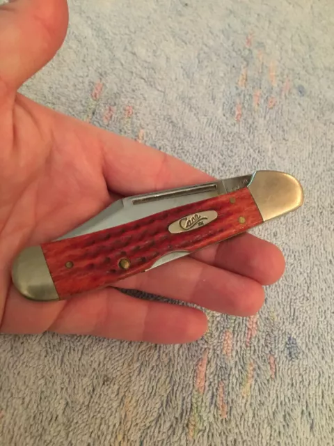 Case Pocket Knife Old Red Bone CopperLock