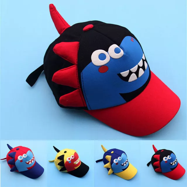 Kids Baby Boy Girl Hat Soft Cute Dinosaur Sunhat Baseball Cap Summer Outdoor Hat