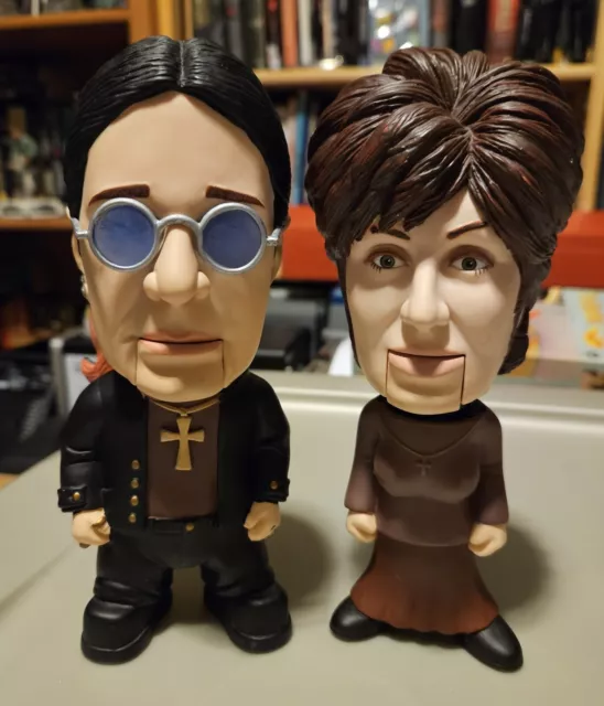 Ozzy and Sharon Osbourne Talking Figures 7.5" Black Sabbath Heavy Metal