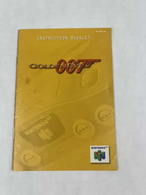 Goldeneye 007 Nintendo 64 N64 Instruction Manual Booklet ONLY James Bond