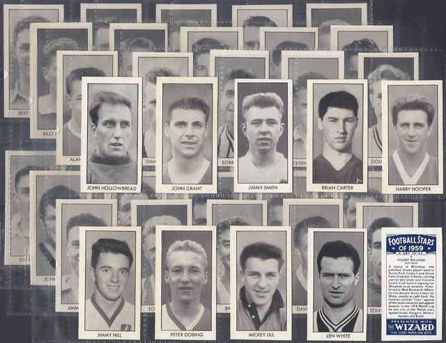 Thomson (Dc) - Vollständiges Set - Fussballstars Von 1959 (44 Karten) Ausgezeichnet