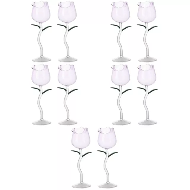 10 vasos de vino grandes vasos de vaso de copa de cóctel caseros