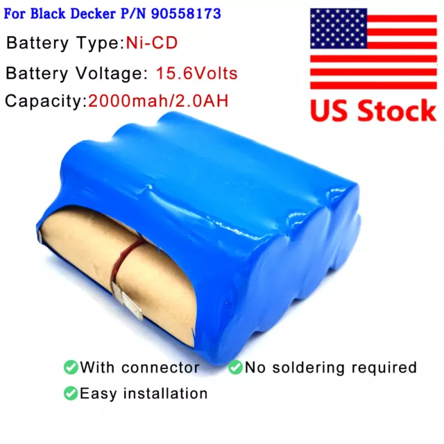 NEW Battery For Black&Decker 14.4V Dust Buster vacuum hsd-sc1500p P/N  90558174